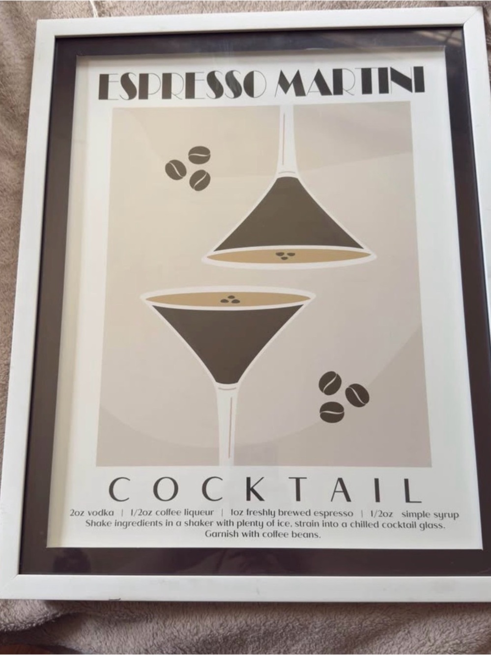 Espresso Martini Cocktail Wall Art